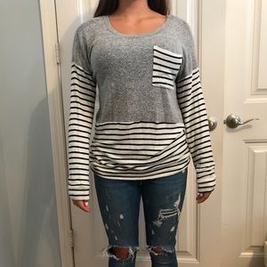 Stripes long sleeve sweater